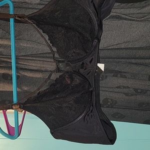 Satin and lace,strappy bralette nwt